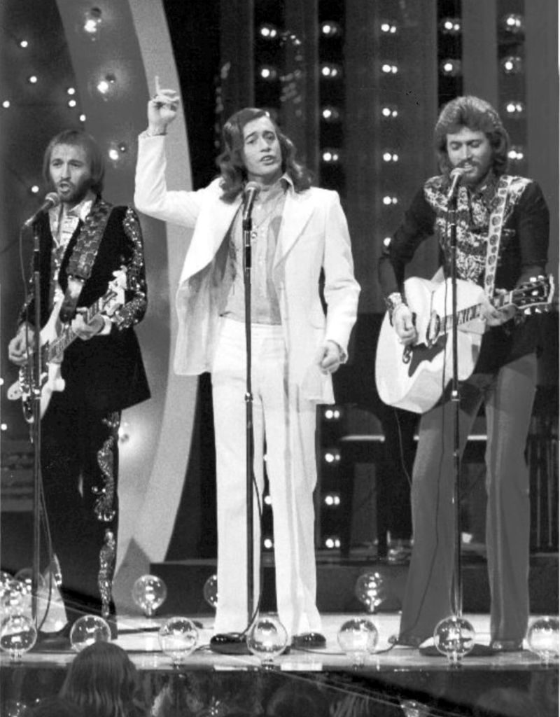 barry gibb 1973, the bee gees, bert sugarmans the midnight special, younger
